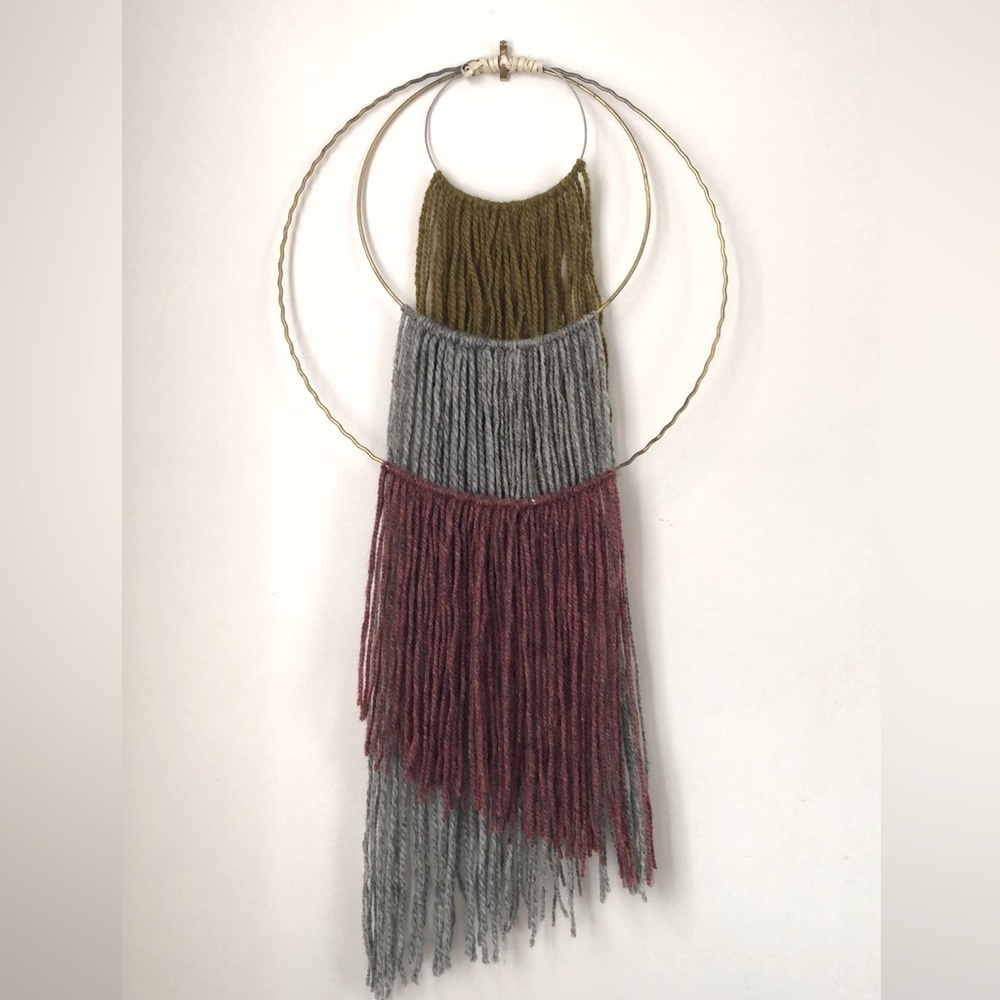 Boho Wall Hanging - 3 tiered hoop